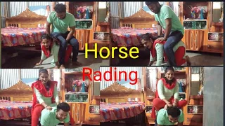 Horse Riding Challenge || Funny Video || Couple Challenge #beauty