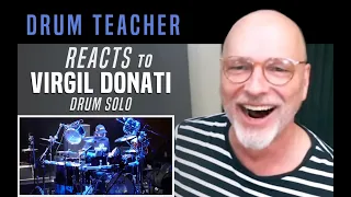 Drum Teacher Reacts to Virgil Donati - Drum Solo