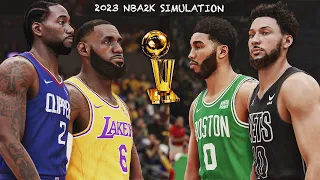 OFFICIAL 2023 NBA Season Simulation on 2K! (Live Games)