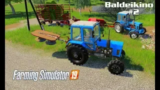 Farming Simulator 2019. Baldeikino. Haymaking; bales of hay. Episode 2