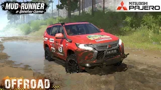 Spintires: MudRunner - MITSUBISHI PAJERO Off-road and Crossing River