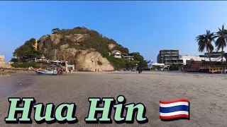 Hua Hin Beach Goes On and On  🇹🇭 #silentvlog