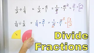 Divide Fractions & Mixed Numbers w/ Cross Cancelling Terms (Simplify Fractions) - [7-2-14]