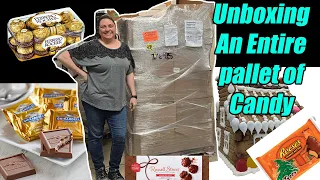 Unboxing A Pallet of name brand candy - There is so so much!!! Check it out!