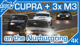 MISSED IT! Fun Train with 3x BMW M3 + Leon Cupra on NÜRBURGRING NORDSCHLEIFE - Winter is OVER 🚀 POV