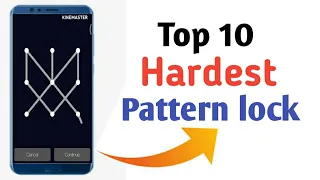 Top 10 Impossible Pattern lock 😱🔥ll Iphone Pattern lock ll Difficult Pattern lock ll Old Password