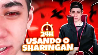 IRRITOU OS OLHOS?! USEI AS LENTES DE SHARINGAN DURANTE 24HRS