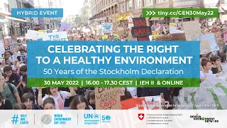 Celebrating the Right to a Healthy Environment: 50 Years of the Stockholm Declaration