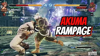 Akuma's Rampage Wrecking Opponents