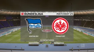 FIFA 20 | Hertha Berlin vs Eintracht Frankfurt - Bundesliga | 13/06/2020 | 1080p 60FPS