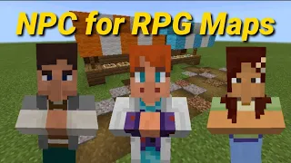 How to make NPC trader in Minecraft, for RPG maps Tutorial (no mod MCPE)