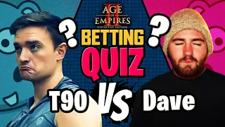 T90 vs Dave - AoE2 Betting Quiz Show