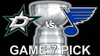 Dallas Stars vs St. Louis Blues Game 7 Pick & Preview - NHL Stanley Cup Playoffs