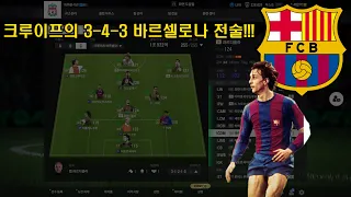 바르셀로나 그 자체, 크루이프의 3-4-3 전술, FC온라인에서 구현해보기