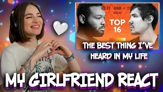 My GIRLFRIEND React : King Inertia vs Helium I GRAND BEATBOX BATTLE 2021