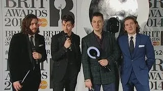 Brits 2014 Winners Room: Arctic Monkeys' AWKWARD interview backstage