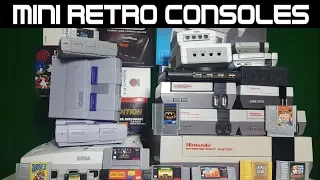 My MINI retro console collection NES, SNES and SEGA  systems.