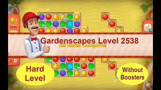 Gardenscapes Level 2538 - [2021] [HD] solution of Level 2538 on Gardenscapes [No Boosters]