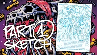 Making of Gig Poster Photoshop Timelapse - Joel Abad - PART 1/3 (SKETCH)