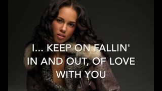 Fallin' (-4) - Alicia Keys - Karaoke male or female lower