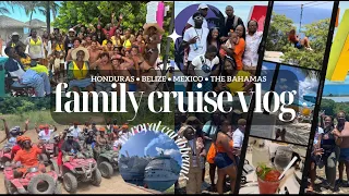 cruise vlog: ROYAL FAMILY CRUISE THRU THE CARIBBEAN!! 🚢 | *honduras, belize, mexico, bahamas 🇧🇸