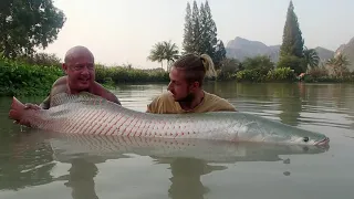 Arapaima fishing at Jurassic Fishing Park Thailand