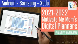 2021-2022 Motivate Me Mom's Digital Planner | Android | Samsung | Xodo App