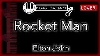 Rocket Man (LOWER +3) - Elton John - Piano Karaoke Instrumental