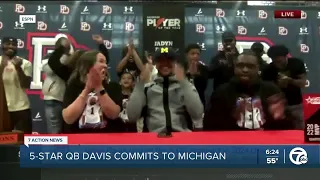 Five-star QB prospect Jadyn Davis commits to Michigan