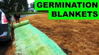 Using Germination Blankets to Grow Grass Seed on a Hill
