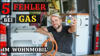 GAS im Wohnmobil | 5 häufige Fehler bei der Gasinstallation im Camper Ausbau