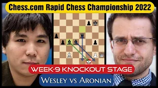Beautiful and Satisfying Mate | Wesley So vs Levon Aronian | 2022 Chess.com Rapid Chess Championship