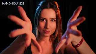 Up close HAND SOUNDS and hand movements ✨ finger fluttering, snapping,... [ ASMR NO TALKING ]