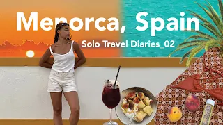 Solo travel diaries - Menorca, Spain Vlog 🇪🇸🌞 Four blissful days of sun, sea and solitude