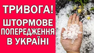 ГРАД ТА ГРОЗИ НАКРИЮТЬ УКРАЇНУ : ПОГОДА НА 2 ДНІ