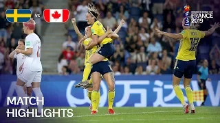 Sweden v Canada | FIFA Women’s World Cup France 2019 | Match Highlights