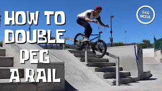 How to double peg a rail - BMX FOR BEGINNERS
