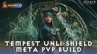 Diablo Immortal - Tempest UNLI SHIELD META PVP Build Season 26