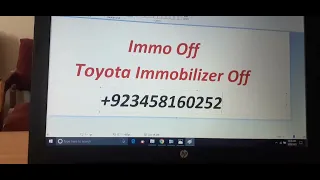 how to do Immobilizer off # Immo off ur Toyota car