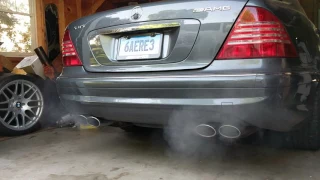 2006 S65 AMG V12 Twin Turbo - Cold Start After Sitting - Exhaust