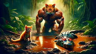 🌿🐱Jungle Journeys: Muscle Cat's Wild Adventure🌴🐾