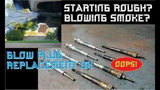 BLOWING SMOKE AND RUNNING ROUGH ON START UP? How to change your Glow Plugs and fix it!