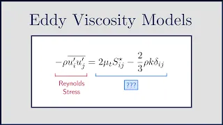 [CFD] Eddy Viscosity Models for RANS and LES