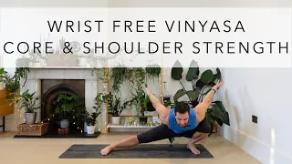 Wrist Free Yoga Flow for Core and Shoulder Strength featuring Dolphin Pose