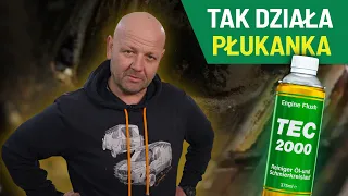 Grzegorz Duda pokazuje jak działa płukanka TEC 2000 Engine Flush