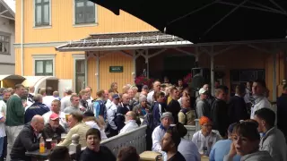 Leeds fans singing in Norway pre-season 2015 in the Kultur pub Lillestrom