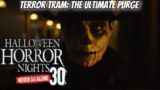 Terror Tram: The Ultimate PURGE  Walkthrough 2021 | Halloween Horror Nights | Hollywood 🎃