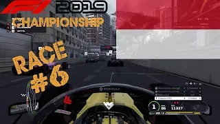 F1 2019 PS4 Championship in Hülkenberg's Renault | 100% Race Monaco GP (Part 1) [4K 60fps] 🇲🇨