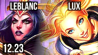 LEBLANC & Kai'Sa vs LUX & Caitlyn (SUP) | 7/2/15, 400+ games | KR Master | 12.23
