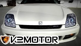 K2 MOTOR INSTALLATION VIDEO: 1997 - 2001 HONDA PRELUDE HEADLIGHTS